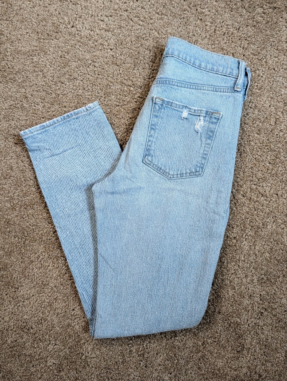 GAP Sky High Straight Light Wash Jeans